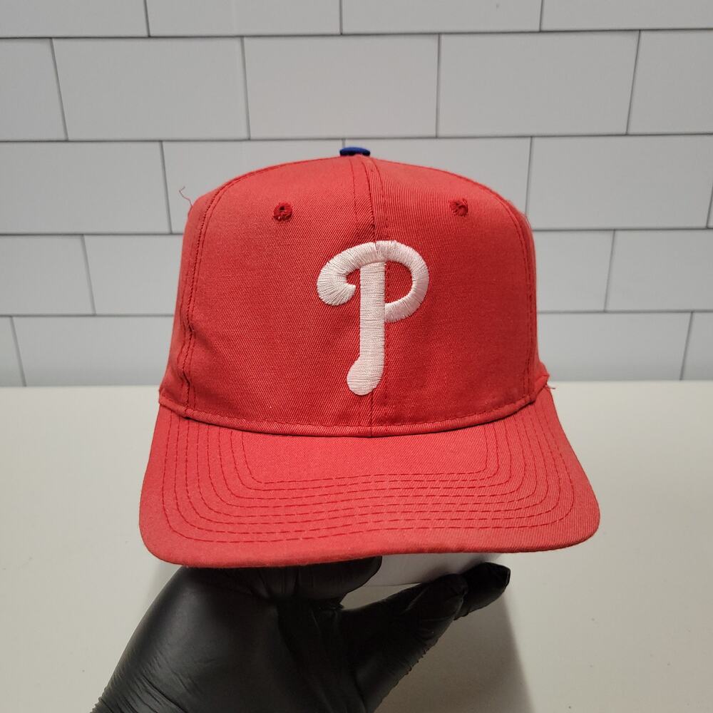 Vintage Philadelphia Phillies Competitor Snapback Hat MLB Red Baseball Cap